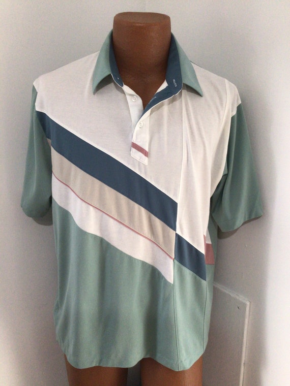 Vintage 80-90s StMichael LeisureWear men’s polo s… - image 1