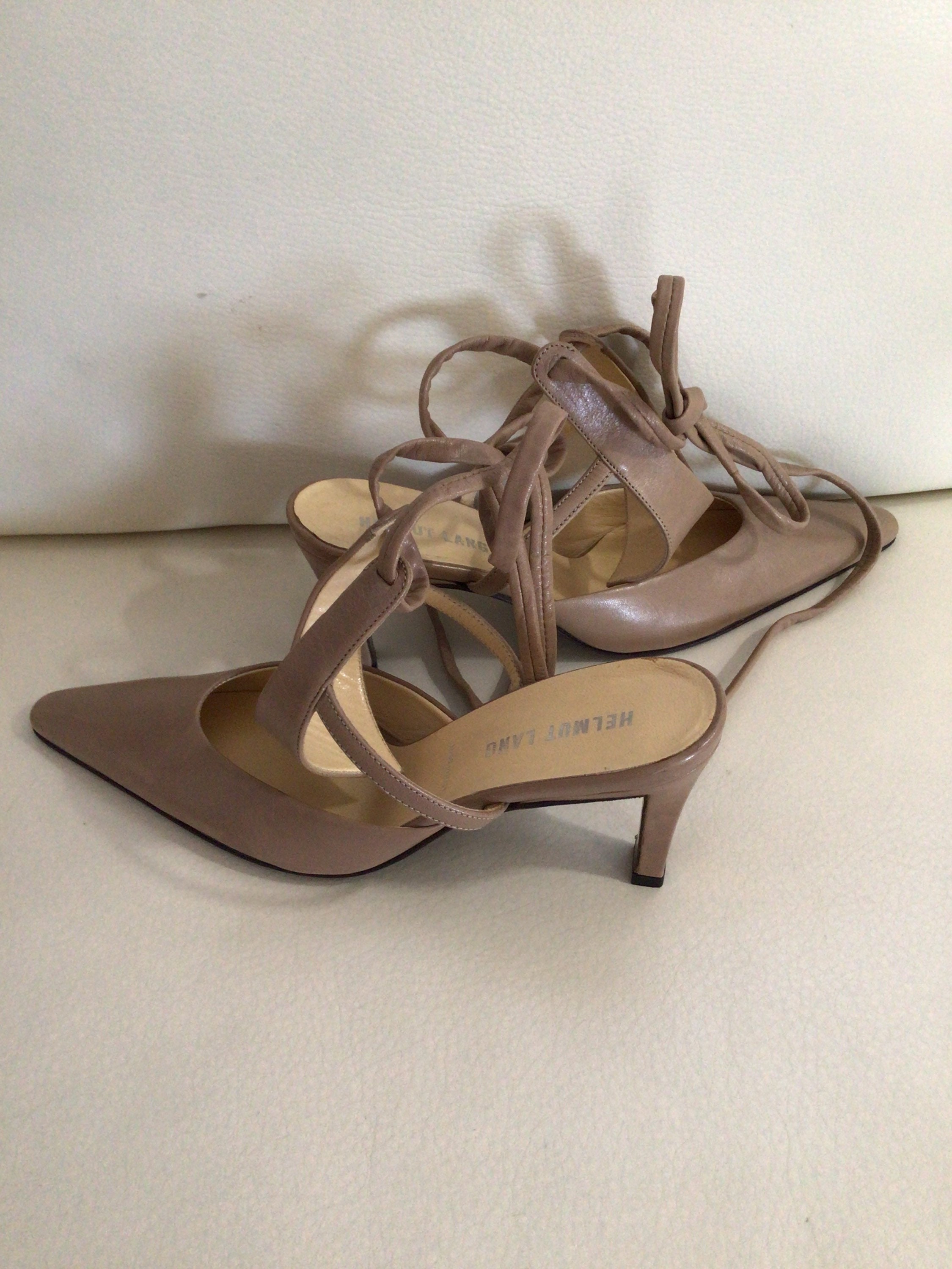 Vintage Lang Nude Shoes Square Ankle - Etsy Denmark