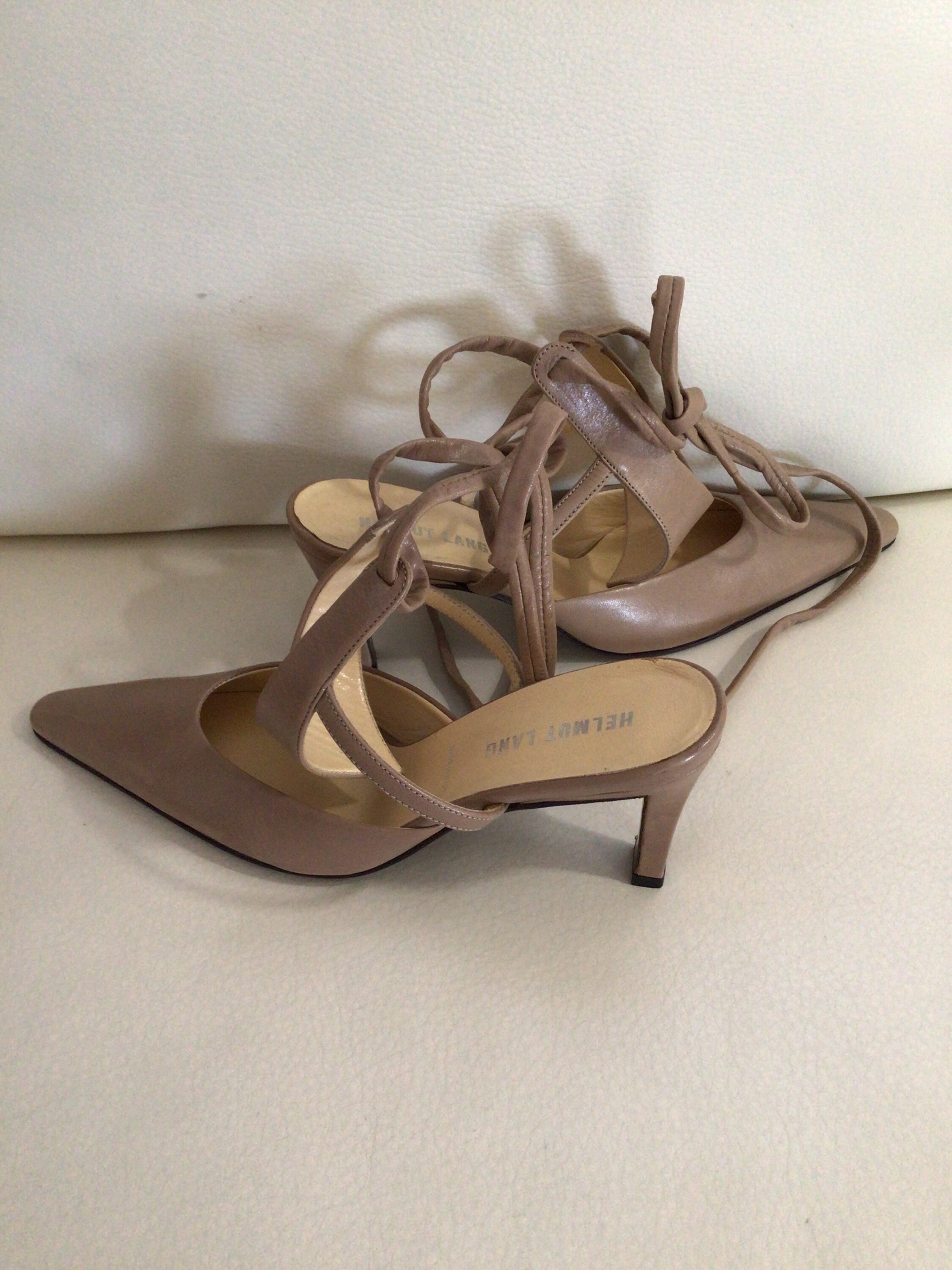 Vintage Lang Nude Shoes Square Ankle - Etsy Denmark