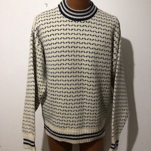 Vintage Men’s wool sweater, London Fog, crew neck XL