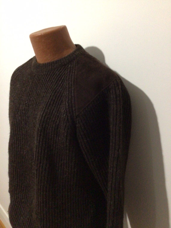 Brenire Scotland Mens Knit Wool Ribbed 