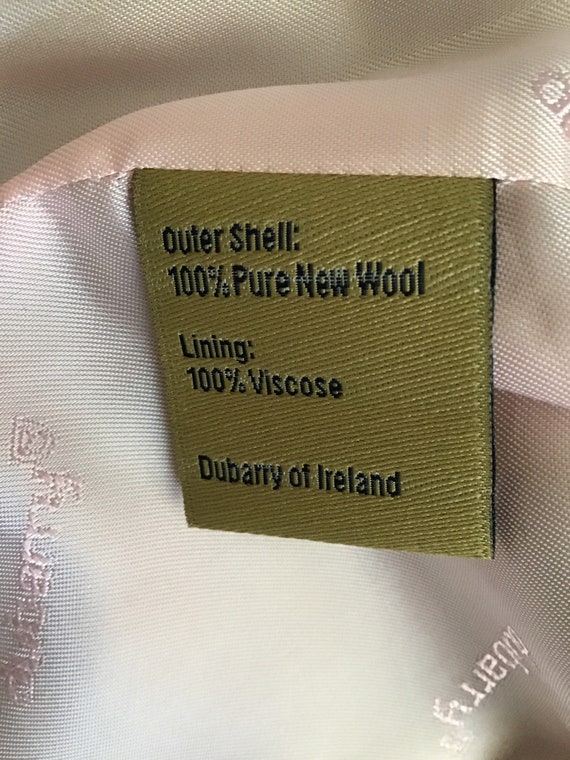 dubarry Ireland wool plaid pink trim lined blazer… - image 8