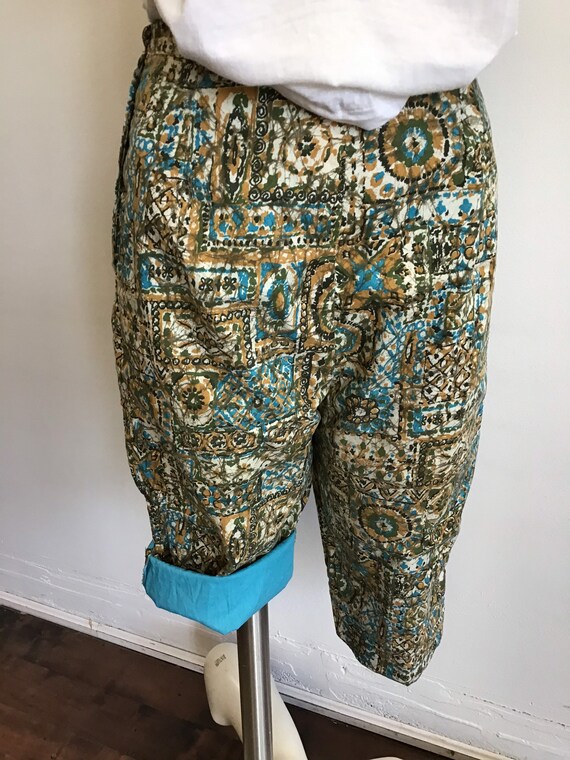 50s Vintage Capris, Pedal Pushers, Pattern, High w