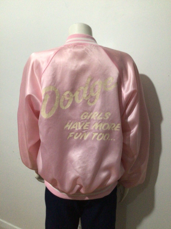 Vintage Dodge Girls More Fun Pink Satin 