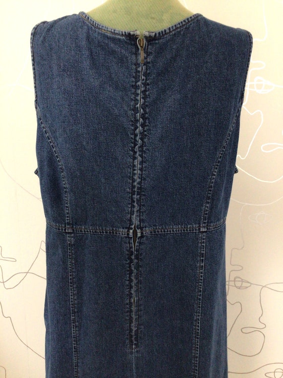 Woolrich maxi jean dress. Metal zipper, back slit… - image 6