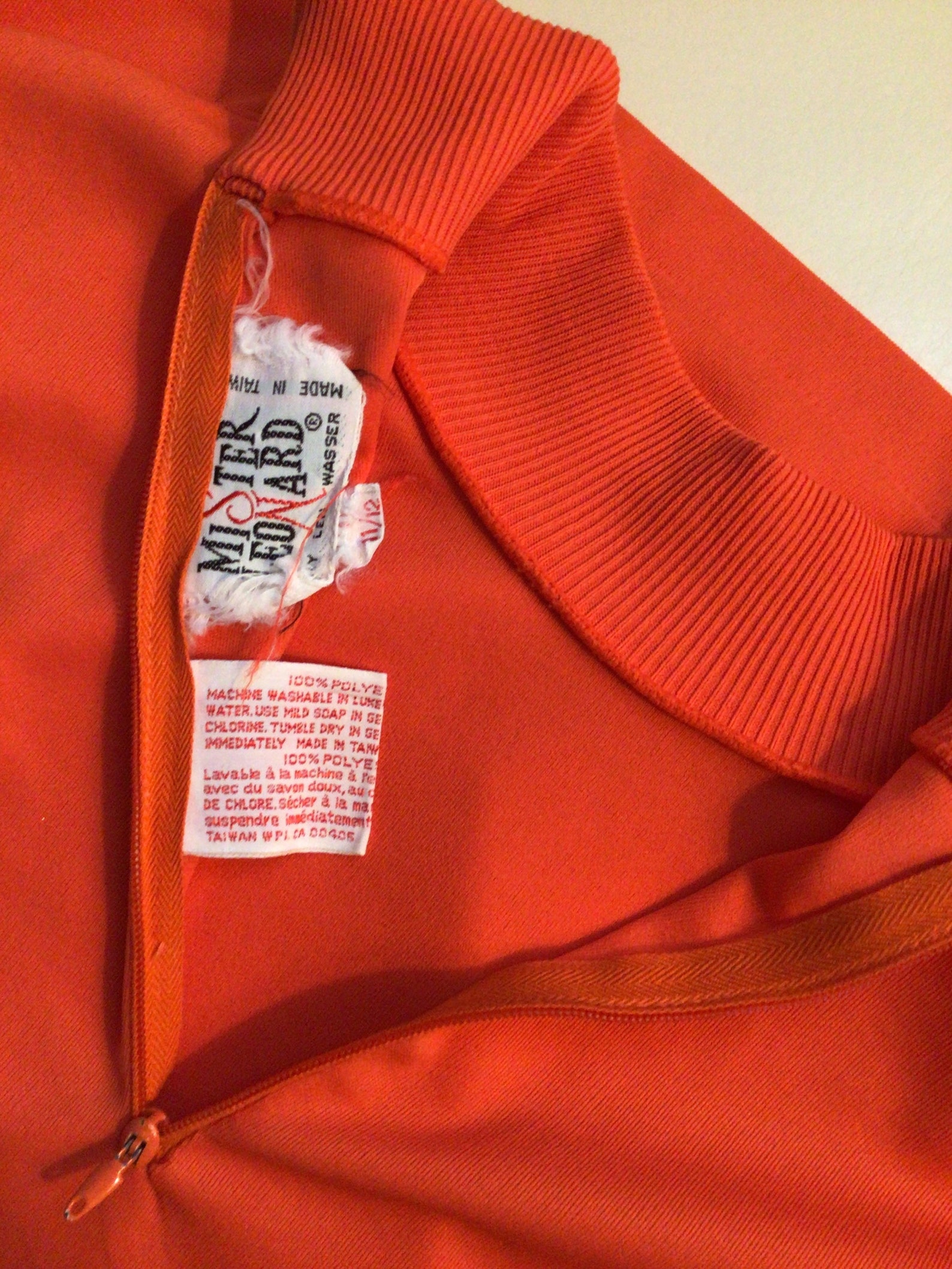 70s Vintage Orange sleeveless mock turtleneck. Back zipper. | Etsy
