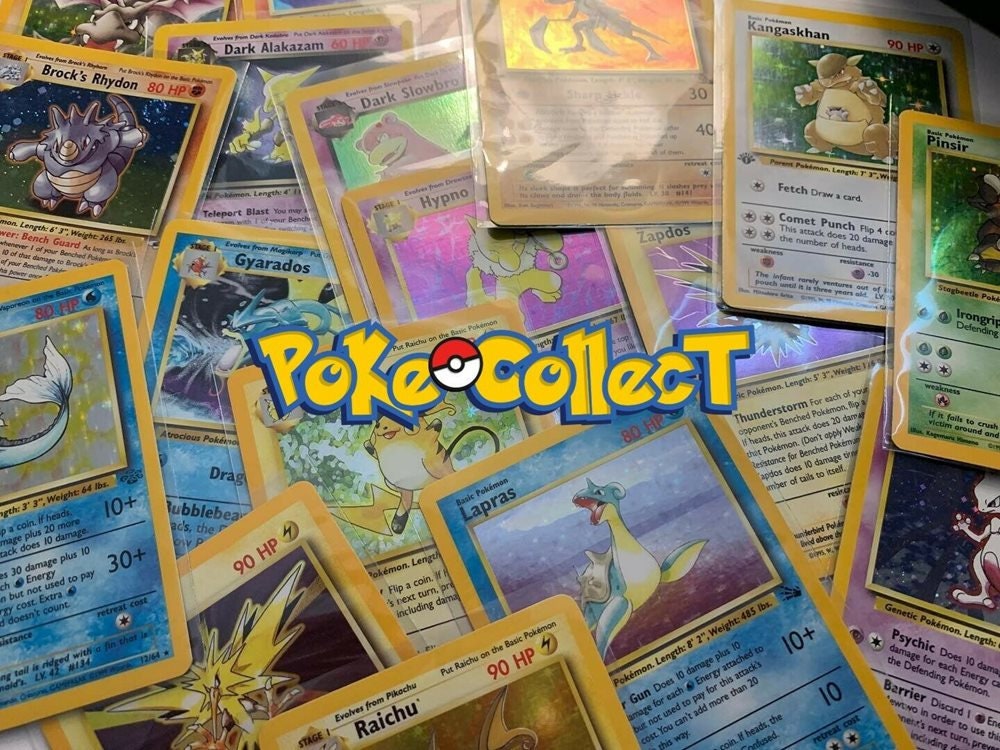 20 Pokemon Cards Bulk Lot Shiny and Rare included Base to Etsy