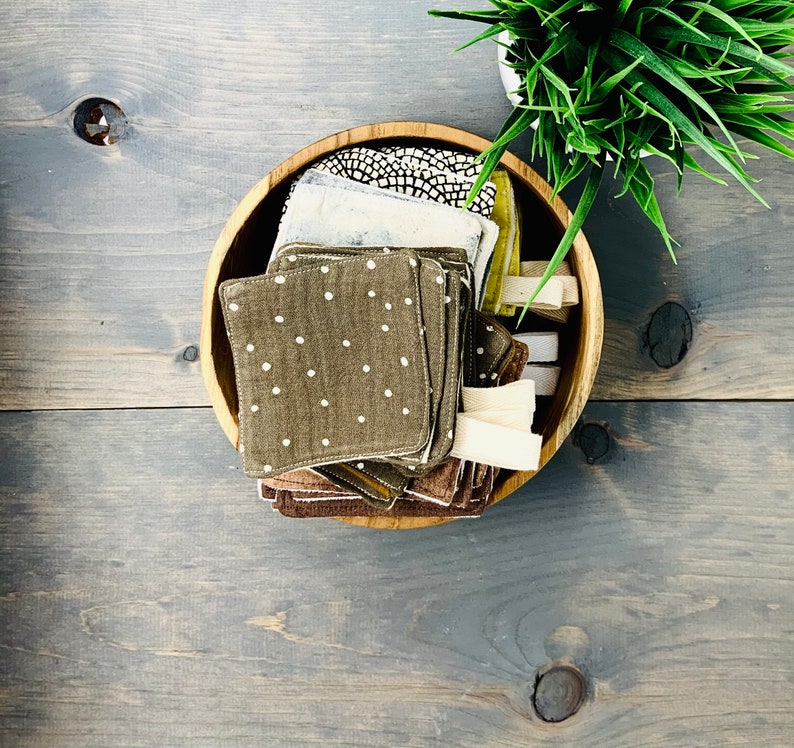 12 Reusable Cotton Muslin Flannel Facial Rounds Soft Etsy