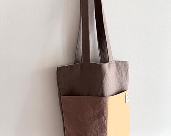 Linen tote bag, tote bag, linen tote bag, linen shoulder bag, shopping bag, eco reusable bag, market bag, zero waste gift idea