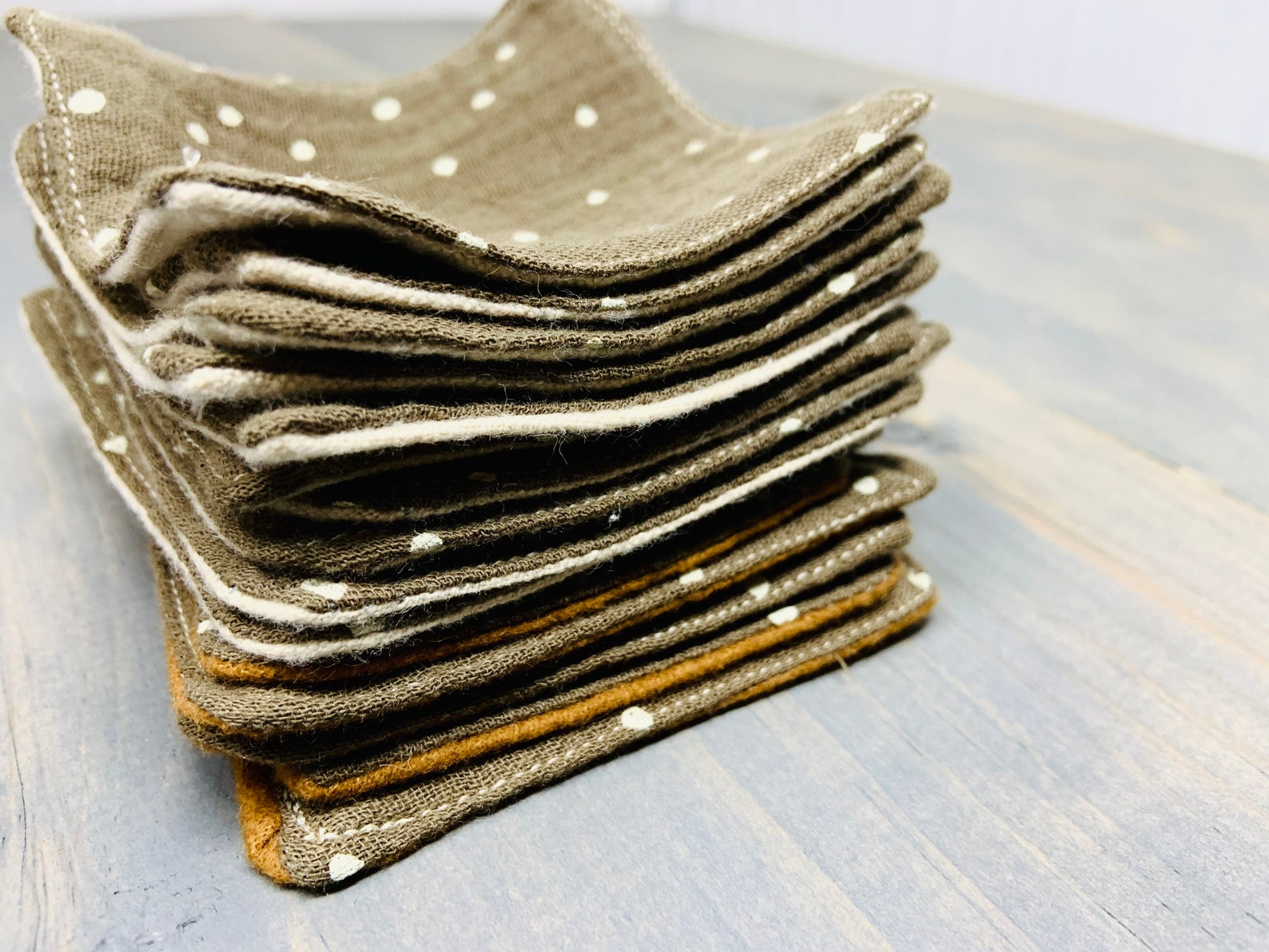 12 Reusable Cotton Muslin Flannel Facial Rounds Soft Etsy