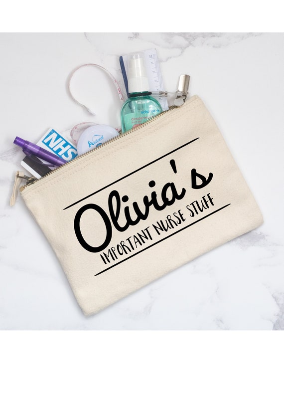 Personalised 'important Doctor/nurse Stuff' Pencil Case 