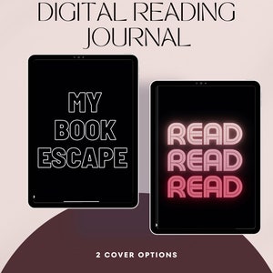 Digital Reading Journal | Digital Reading Journal for Goodnotes | Book Review | Reading Log | Digital Reading Planner | Reading Tracker