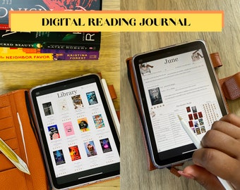 Digital Reading Journal: Book Review Tracker (Goodnotes, Ipad)
