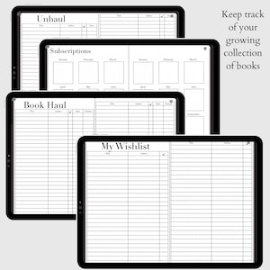 Digital Reading Bullet Journal, Book Tracker (PDF) - Etsy