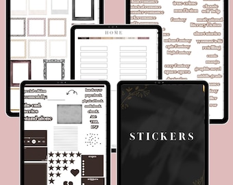 Digital Sticker Book: 800+ Bookish Genre Stickers for Goodnotes (Pre-cropped)