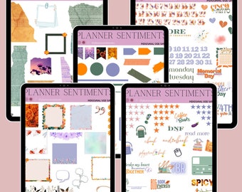 May Bookish Digital Stickers: Reading Journal Goodnotes Stickers (Precropped)