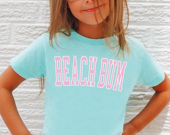 Camiseta Beach Bum Camiseta de playa para niños pequeños Camiseta de estilo inspirado en el océano Camiseta Beach Bum Camiseta de verano para niños pequeños Camisetas playeras con estilo de vacaciones para niños pequeños