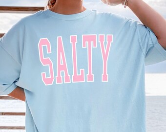 Salty Shirt Comfort Colors® Beach Tshirt Salty Beach Shirt Salty Tshirt Salty Tee Beachy Shirts Beach Bum Shirt Preppy Beach Shirt Vacay