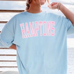 Hamptons Shirt Comfort Colors® Tshirt Hamptons Tshirt East Hampton Shirt Montauk Shirt Beach Tee Summer Tees Beachy Tshirt Preppy Shirt