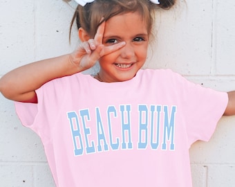 Kids Beach Bum Shirt Toddler Beach Shirt Beach Bum Tshirt Kids Summer Shirts Beach Bum Tee Trendy Kids Shirts Kids Preppy Comfort Colors®