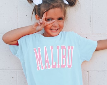 Kids Comfort Colors® Tshirt Malibu Shirt Beach Bum Shirt Malibu T Shirt Trendy Kids Clothes Malibu Tshirt Preppy Kids Clothes California