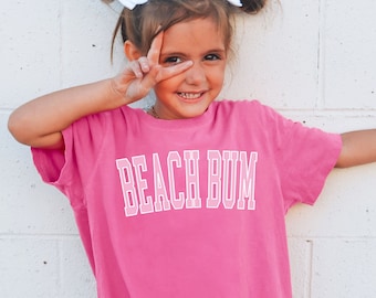 Kids Beach Bum Shirt Kids Comfort Colors® Tshirt Kids Beachy Shirts Kids Summer Shirt Kids Vacation Shirt Trendy Kids Clothes Preppy Kids