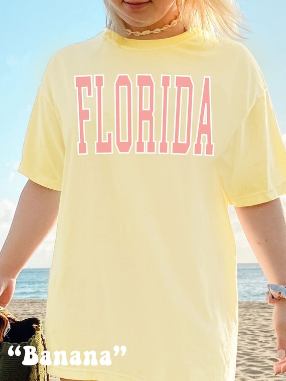 Florida Shirt Comfort Colors® Tshirt Florida Tshirt Beach Bum Shirt Beachy Shirts Preppy Clothes State Shirts Florida Gifts Preppy T Shirt
