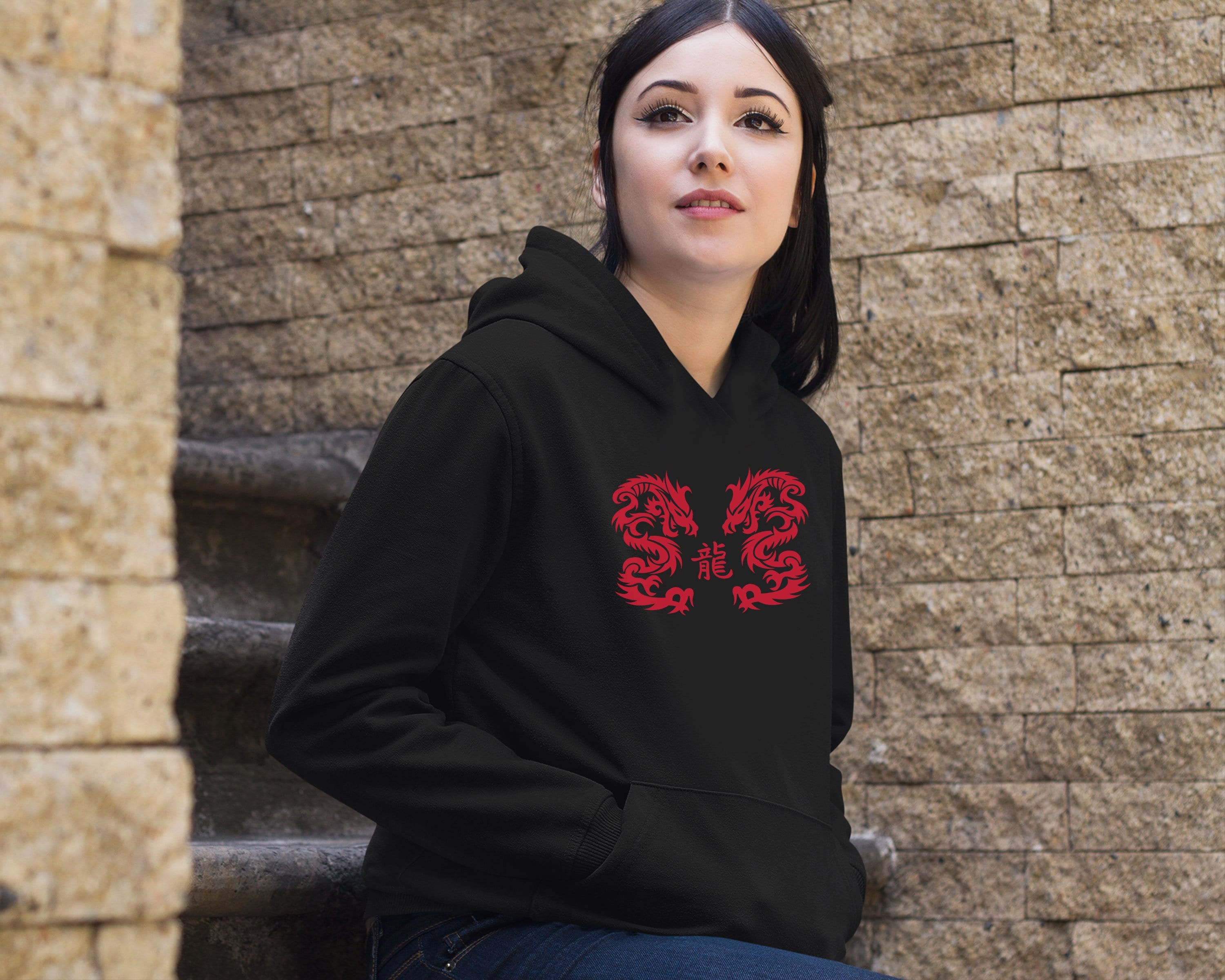 E Girl Aesthetic Dragon Hoodie E Girl Clothing Harajuku Hoodie Y2K Clothing Dragon Shirt Goth Shirt Oversized Gothic Hoodie Egirl Clothing Etsy