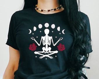 Skeleton Shirt Mall Goth Clothing E Girl Clothing Grunge Aesthetic Emo Clothing Goth Clothes Gothic Shirts Edgy Clothes Halloween Shirt