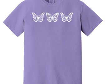 Mariposa Morada Camiseta Marca Mariposa Hombre Camisa De Mariposa