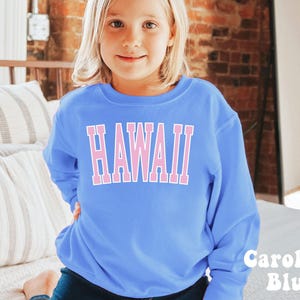 Hawaii Sweatshirt Kids Hawaii Shirt Hawaii Crewneck Maui Sweatshirt Beachy Sweatshirt Trendy Kids Clothes Preppy Kids Clothes Toddler Hawaii