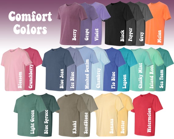 summer tshirt colors