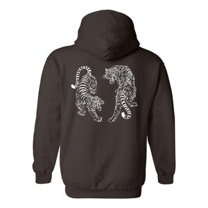 Tiger Hoodie Tiger Sweatshirt Year of the Tiger Sweater Vintage Tiger Shirt Cute Trendy Hoodie Aesthetic Clothes Indie Clothing Japanese Tig image 6
