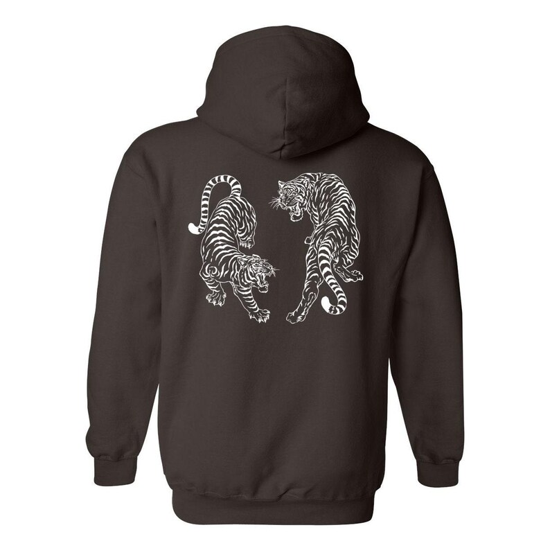 Tiger Hoodie Tiger Sweatshirt Year of the Tiger Sweater Vintage Tiger Shirt Cute Trendy Hoodie Aesthetic Clothes Indie Clothing Japanese Tig image 6