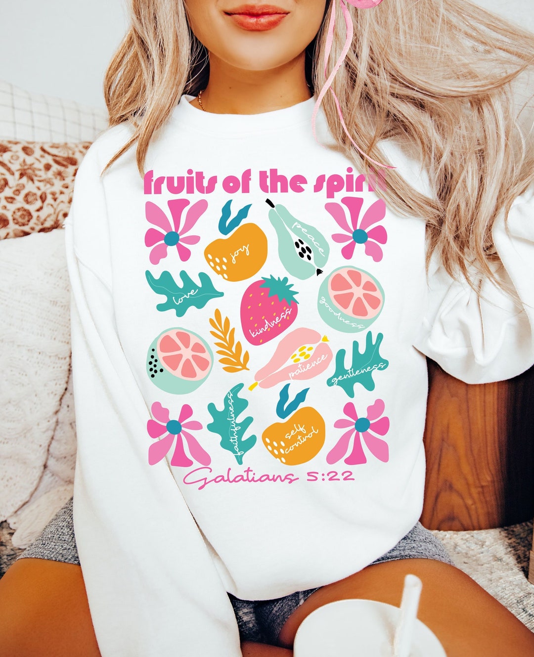 Fruits of the Spirit Shirt Sweatshirt Christian Crewneck Fruit of the ...