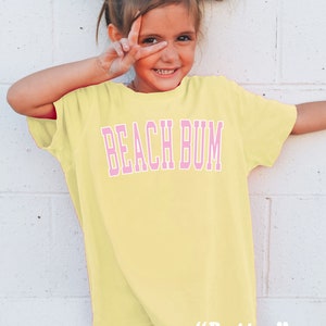 Kids Beach Bum Shirt Kids Comfort Colors® Tshirt Kids Beachy Shirts Kids Summer Shirt Kids Vacation Shirt Trendy Kids Clothes Preppy Kids Butter