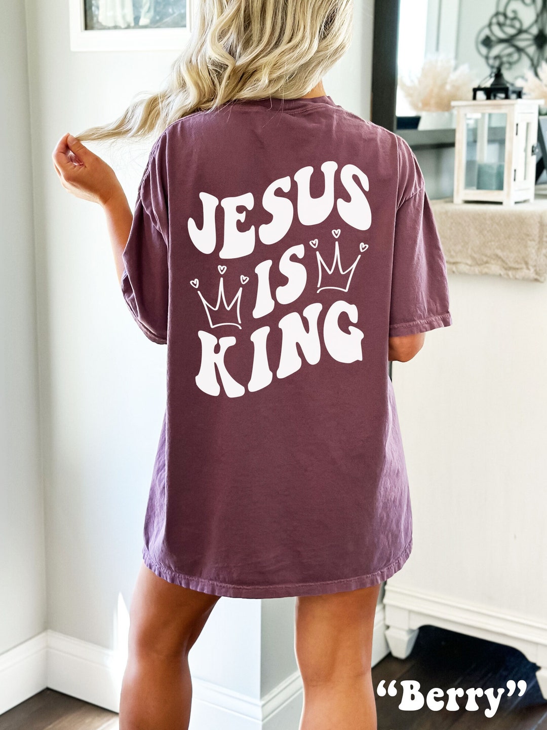 Jesus is King Shirt Comfort Colors® Tshirt Love Like Jesus Shirt Jesus ...