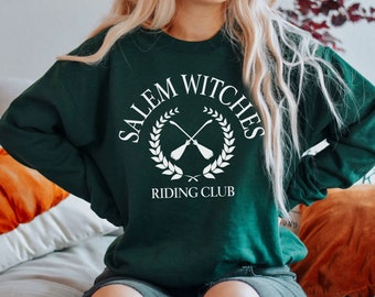 Salem Witch Sweatshirt Riding Coven Club Shirt Salem Sweater Salem Broom Company Salem Apothecary Witchy Sweatshirt Halloween Crewneck Fall