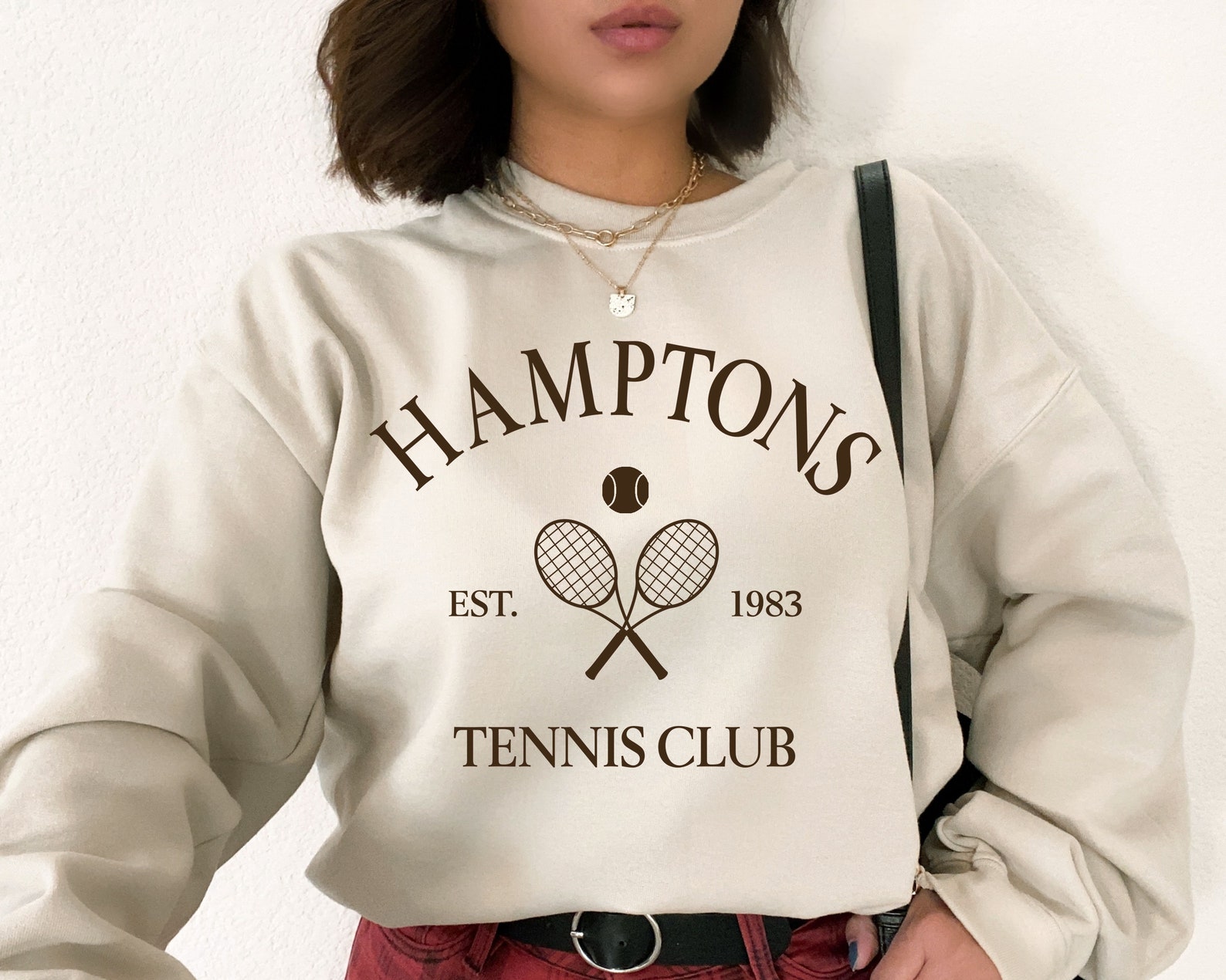 Hamptons Tennis Club Sweatshirt Hamptons Sweatshirt Hamptons Etsy
