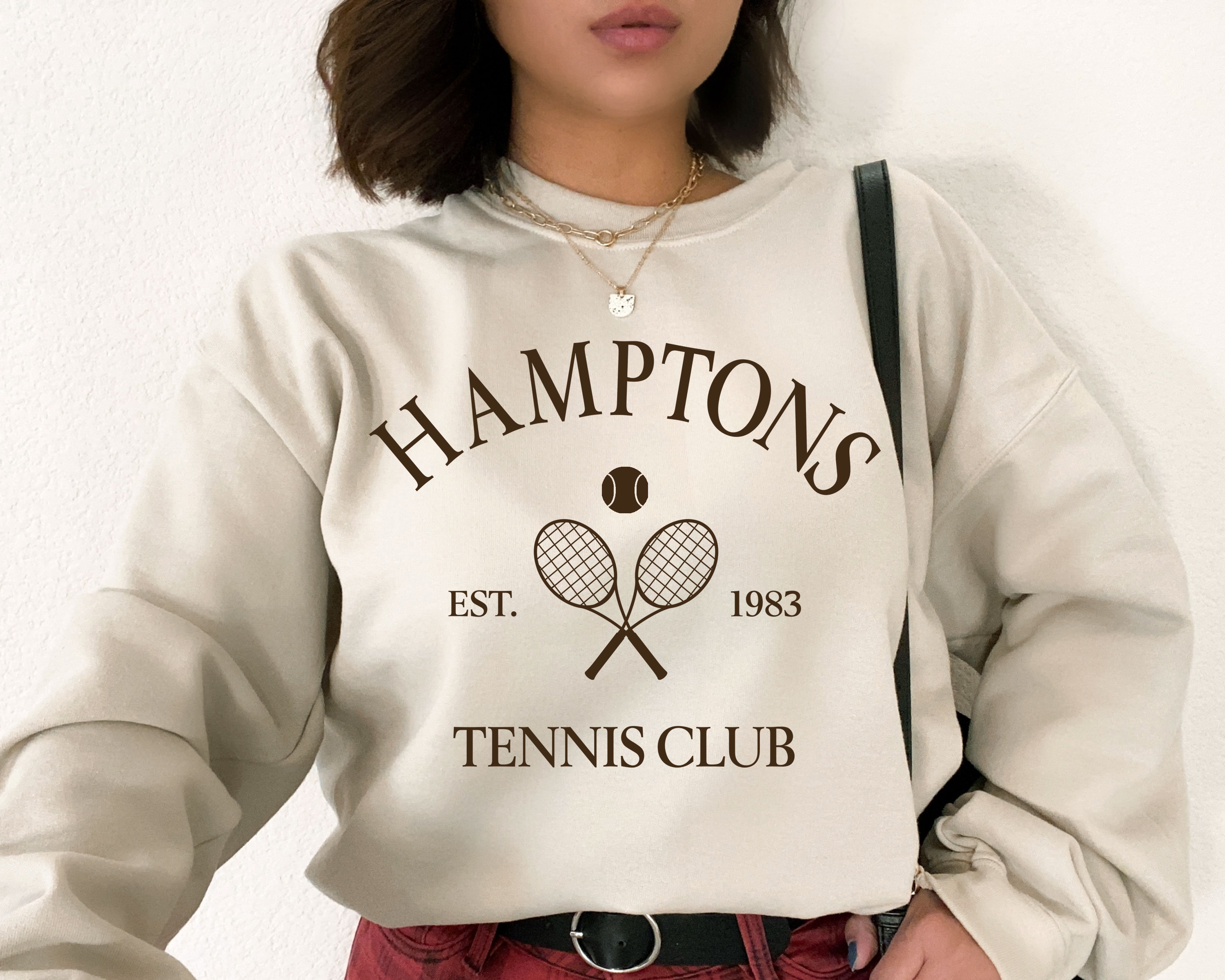 Hamptons Tennis Club Sweatshirt Hamptons Sweatshirt Hamptons Etsy