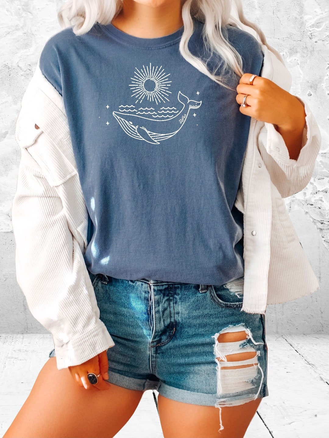Whale Shirt Comfort Colors® Tshirt Whale Tshirt Whale Tee - Etsy
