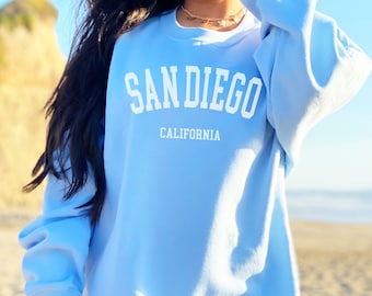 San Diego Sweatshirt San Diego Crewneck San Diego Sweater Trendy Sweatshirt Aesthetic Sweatshirt Oversized Sweatshirt Preppy Sweatshirt VSCO