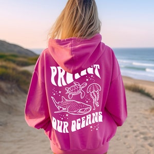 Protect Our Oceans Hoodie Sweatshirt Respect the Ocean Local - Etsy