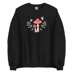 Mushroom Sweatshirt Cottagecore Shirt Mushroom Sweater Cottage Core ...