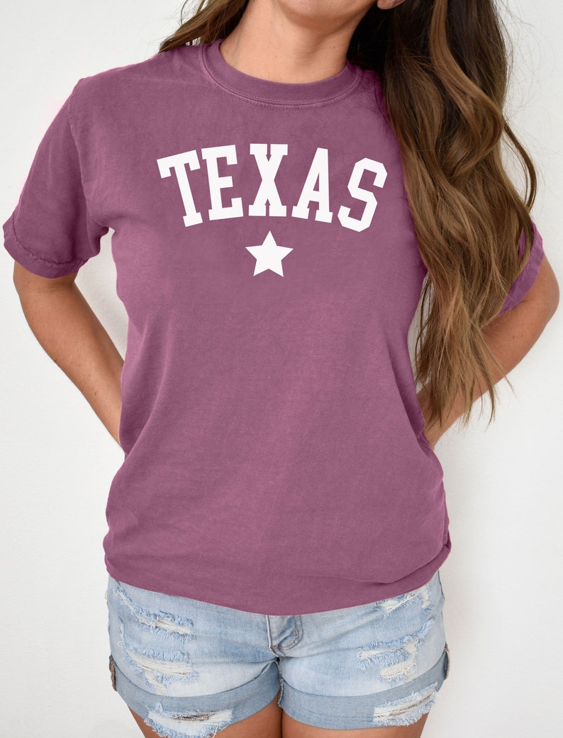 Texas Shirt Comfort Colors Tshirt Texas Tee Comfort Colors - Etsy