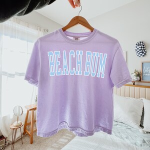 Beach Bum Shirt Comfort Colors® Tshirt Beach Bum Tshirt Comfort Colors Shirt Beach Bum Tee Comfort Colors Tee Beachy Tees Summer Tees Crop Top Orchid