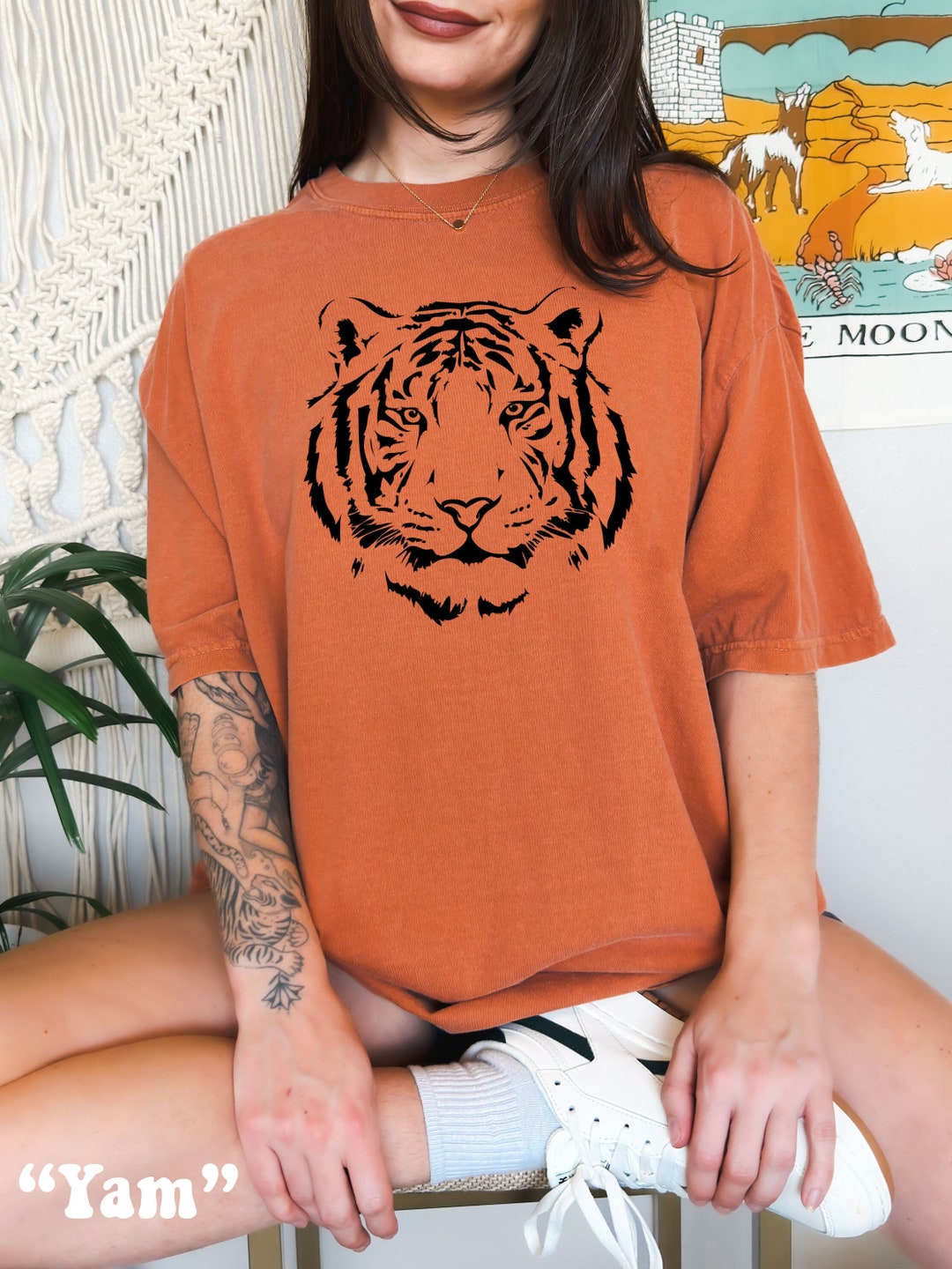 Tiger Shirt Comfort Colors® Tshirt Tiger Graphic Tee Year of the Tiger ...