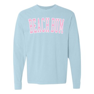 Long Sleeve Comfort Colors® Tshirt Beach Bum Shirt Ocean Inspired Style Beach Bum Tshirt Cute Summer Shirt Beachy Shirts Beach Graphic Tee zdjęcie 6