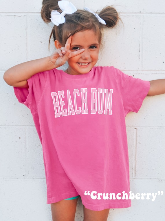 Kids Beach Bum Shirt Kids Comfort Colors® Tshirt Kids Beachy Shirts Kids Summer Shirt Kids Vacation Shirt Trendy Kids Clothes Preppy Kids