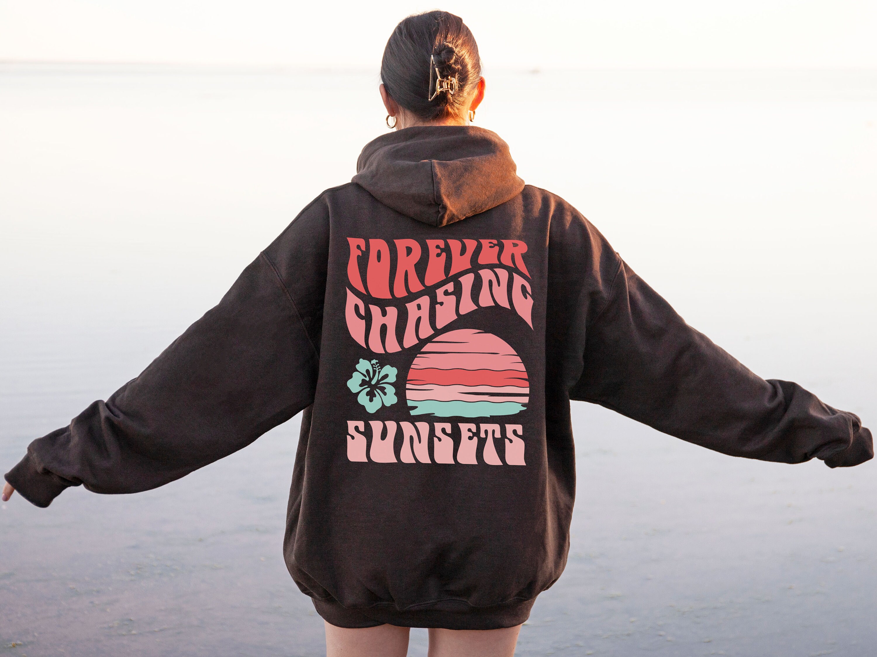 Forever Chasing Sunsets Hoodie Sunset Sweatshirt Coconut Girl - Etsy